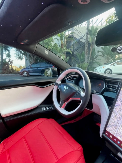 NEW ARRIVAL! Tesla Bespoke Luxury Steering Wheel Wrap - INSTANT INTRODUCTORY DISCOUNT at checkout!