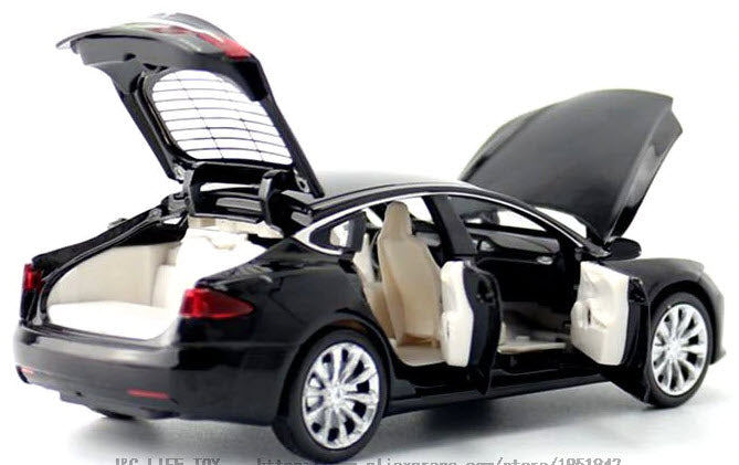 New! Tesla Model S Refresh 1:32 Scale Diecast Toy Car