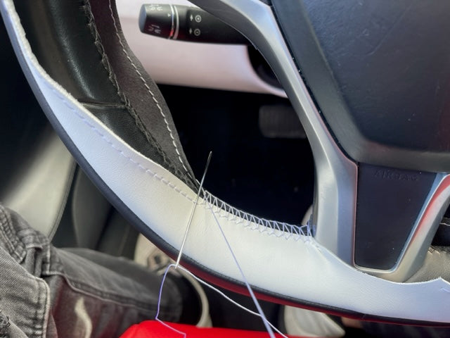 NEW ARRIVAL! Tesla Bespoke Luxury Steering Wheel Wrap - INSTANT INTRODUCTORY DISCOUNT at checkout!