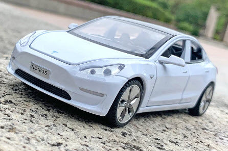 Purpple Tesla model 3 toy car