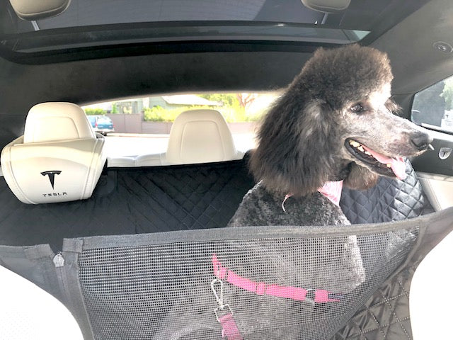 Luxury Pet Car Seat Protector - ADDITIONAL LIMITED TIME 50% AUTOMATIC DISCOUNT AT CHECKOUT - Waterproof - NEW DESIGN with MESH WINDOW!