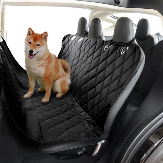 Luxury Pet Car Seat Protector - ADDITIONAL LIMITED TIME 50% AUTOMATIC DISCOUNT AT CHECKOUT - Waterproof - NEW DESIGN with MESH WINDOW!