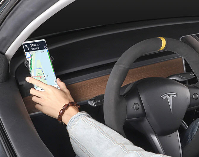 Tesla Model 3 Futuristic Cellphone Holder