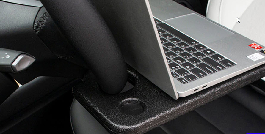 Tesla Model 3 Model Y Steering Wheel Laptop Desk - Car Table Tray