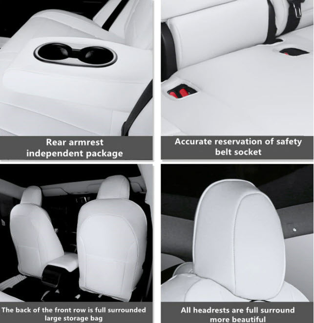 NEW ARRIVAL! Tesla Model Y Customized FULL SURROUND CAR SEAT ARMOR - LIMITED TIME AUTOMATIC DISCOUNT AT CHECKOUT!