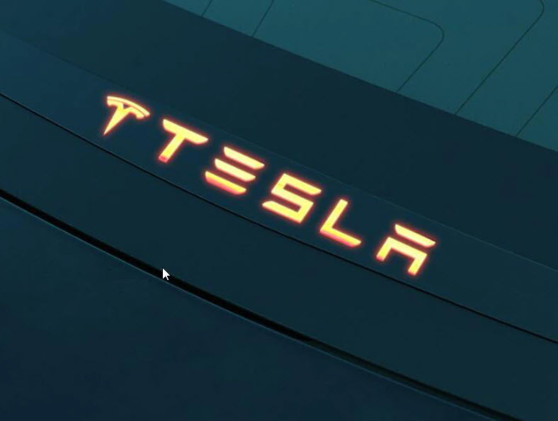 Tesla Model 3 Brake Light Acrylic Sticker