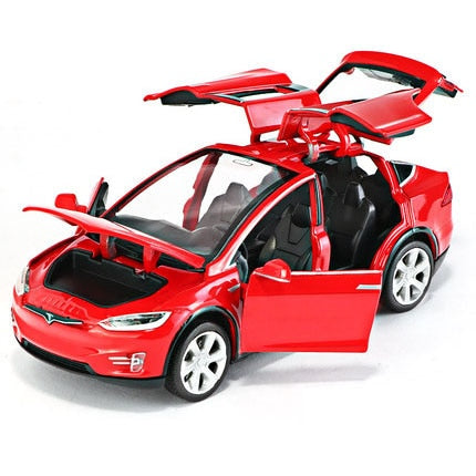 Black Tesla model X toy car